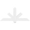 Ekena Millwork Kennewick Architectural Grade PVC Gable Bracket, 48"W x 22"H x 2"D x 4"F, 11/12 Pitch GBP048X22X0204KEN00 - alternate 2